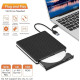 Зовнішній DVD-привід Amicool USB 3.0, Type-C CD DVD +/-RW, оптичний привід