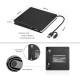 Зовнішній DVD-привід Amicool USB 3.0, Type-C CD DVD +/-RW, оптичний привід