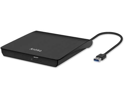 Портативний зовнішній DVD/CD-програвач Antika з USB 3.0