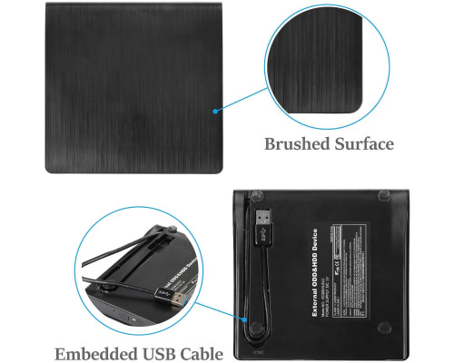 Портативний тонкий USB 3.0 CD-DVD +/-RW привід