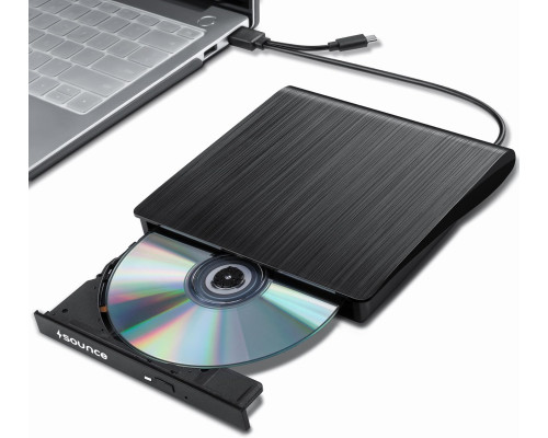 Зовнішній DVD-привід Sounce USB 3.0 та записувач компакт-дисків Type-C