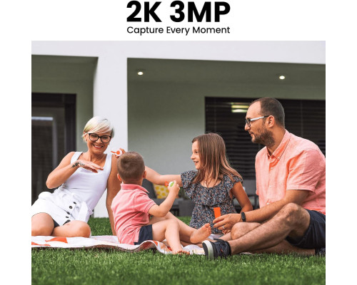 Камера відеоспостереження AOQEE 2K 2.4G WiFi із сонячною батареєю