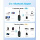 Передавач та приймач Bluetooth/бездротовий адаптер Aux Bluetooth 5.3