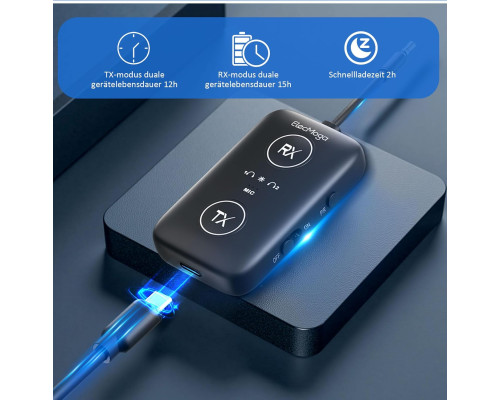 Передавач і приймач Bluetooth 5.4 / бездротовий Bluetooth-адаптер ElecMoga 2-в-1