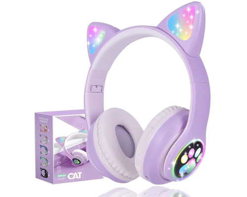 Бездротові навушники Daemon Kids з котячими вушками Bluetooth