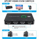 Перемикач Cablecc KVM USB 2.0 та HDMI 4K