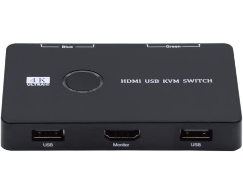Перемикач Cablecc KVM USB 2.0 та HDMI 4K