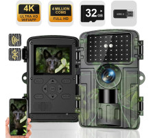 Мисливська відеокамера 4K 60MP Full HD з Wi-Fi Lutranstra