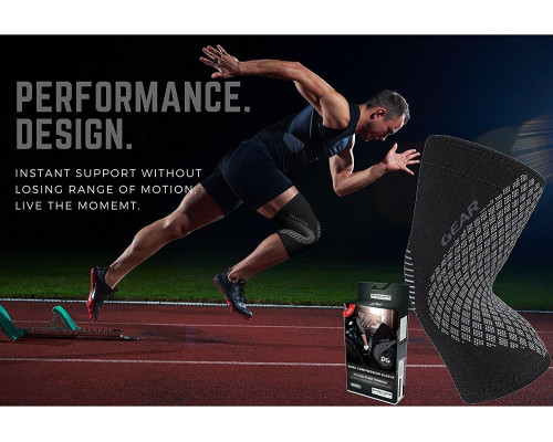 Компресійний наколінник Physix Gear для відновлення та підтримки (Розмір M)