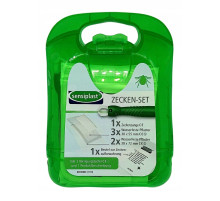 Набір для видалення кліщів з пінцетом та пластирами Sensiplast