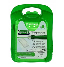 Набір для видалення кліщів з пінцетом та пластирами Sensiplast