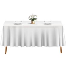 Одноразова біла скатертина Tablecover 137 × 274 см