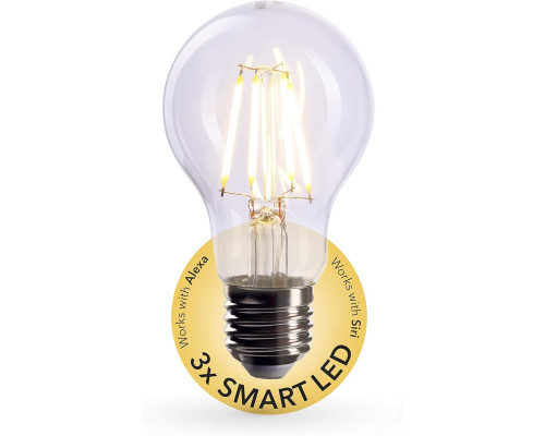 Комплект Led-ламп FL07_S цоколь E27 з регульованою яскравістю 6 Вт (3 шт)