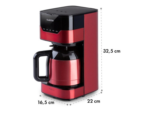Крапельна кавоварка Klarstein Arabica EasyTouch Control RED 10035588 Б/В