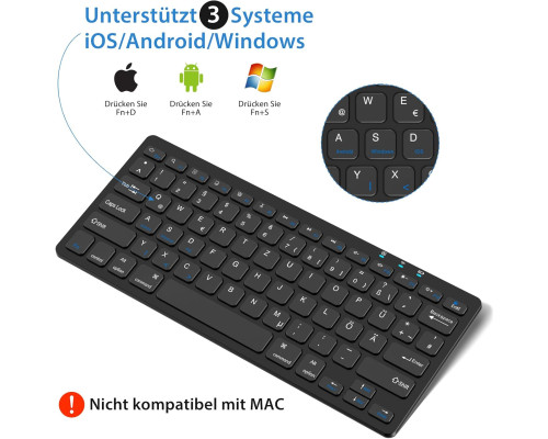 Компактна бездротова Bluetooth-клавіатура KBCASE