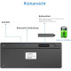 Компактна бездротова Bluetooth-клавіатура KBCASE