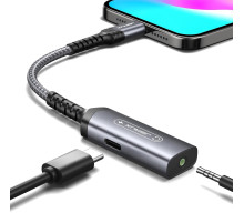 Аудіоадаптер JSAUX 2 в 1 USB на 3,5 мм