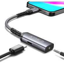 Аудіоадаптер JSAUX 2 в 1 USB на 3,5 мм