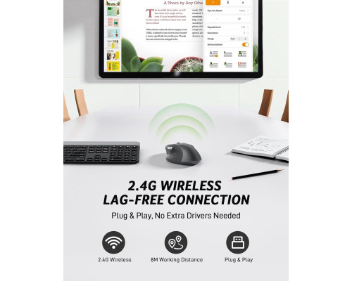 Бездротова оптична миша Acer з 3 регульованими DPI