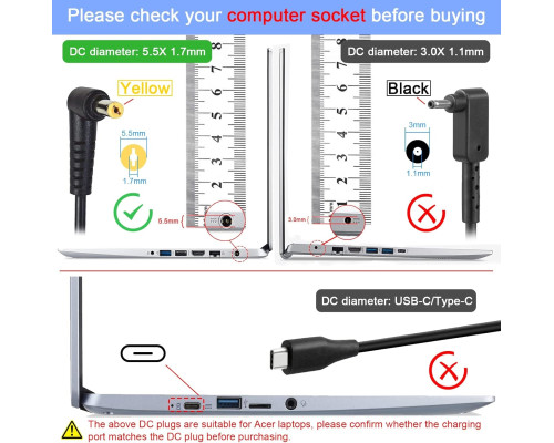 Зарядний пристрій AC Doctor INC для ноутбука Acer Aspire One