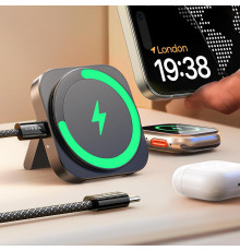 Ультратонка зарядна станція 2-в-1 для Apple MagSafe