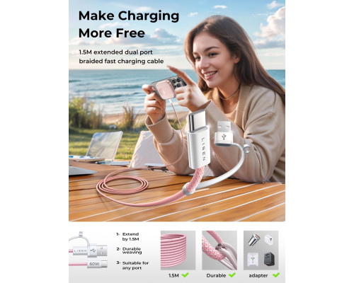 Ультратонка зарядна станція 2-в-1 для Apple MagSafe