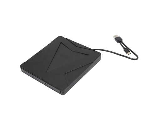 Зовнішній оптичний DVD-привід NEE Generic з подвійним інтерфейсом USB3.0/Type-C (чорний) 2132