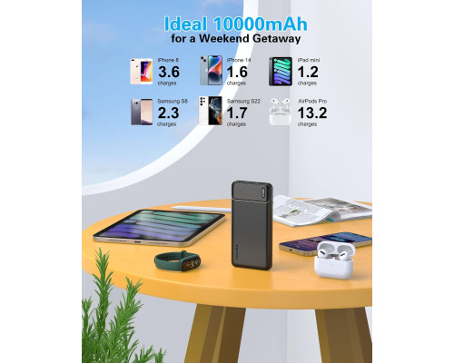 Портативний зарядний пристрій AsperX Power Bank із двома акумуляторами