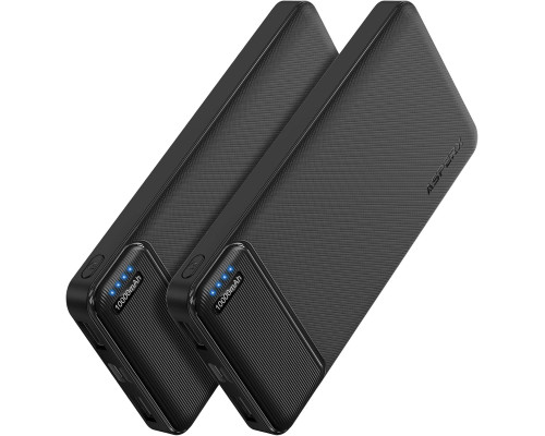 Портативний зарядний пристрій AsperX Power Bank із двома акумуляторами