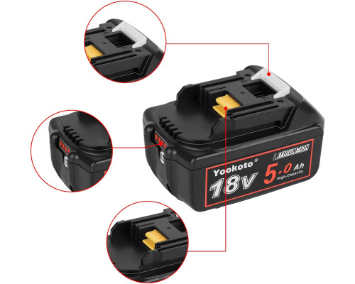 2 змінні акумулятори BL1850B 18В