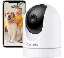 Внутрішня камера відеоспостереження Cinnado WiFi, нічне бачення, огляд 360°