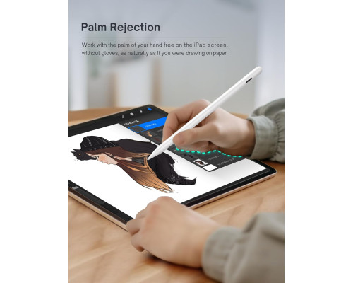 Універсальний стилус MEKO Stylus Pen для iPad із магнітним бездротовим заряджанням