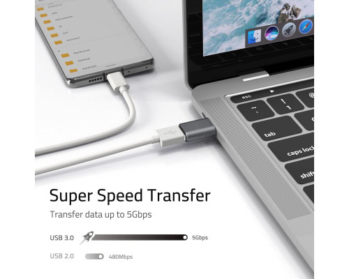 Набір із 2 адаптерів USB C Male - USB3 Female