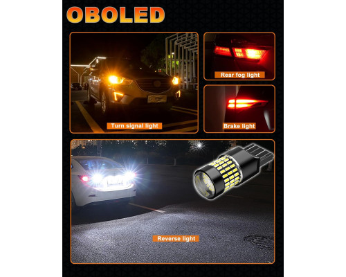 Світлодіодні лампочки 78SMD 7443 W21W W21