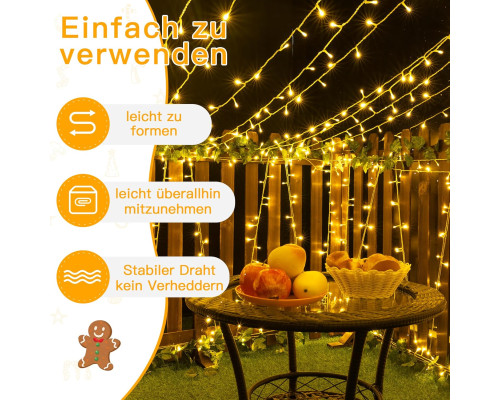 Водонепроникні гірлянди Ollny Fairy Lights Outdoor Battery 10 м