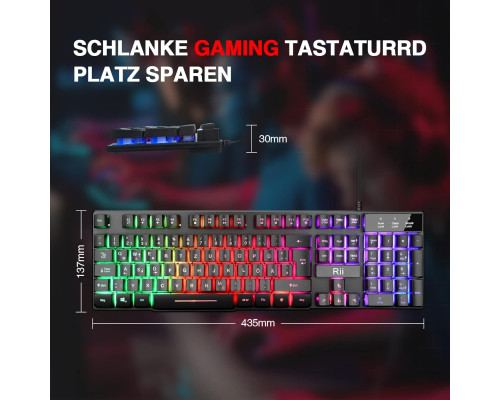 Ігрова клавіатура Rii Gaming Keyboard PC