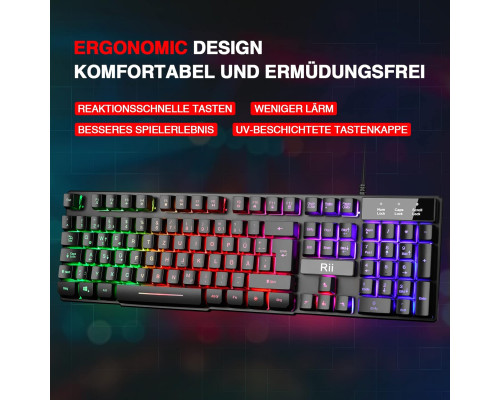 Ігрова клавіатура Rii Gaming Keyboard PC