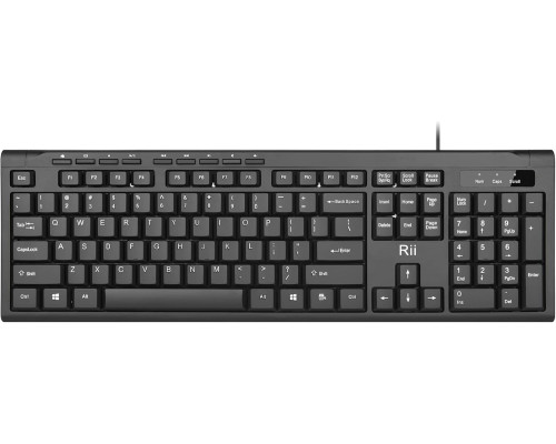 Ультратонка компактна дротова USB-клавіатура Rii RK907 для Mac та ПК, Windows 10/8 / 7 / Vista/XP