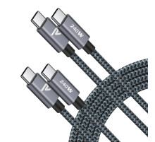Кабель RAMPOW USB C - USB C 240 Вт 1 м (2 шт)