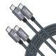 Кабель RAMPOW USB C - USB C 240 Вт 1 м (2 шт)