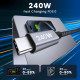 Кабель RAMPOW USB C - USB C 240 Вт 1 м (2 шт)