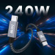 Кабель RAMPOW USB C - USB C 240 Вт 1 м (2 шт)