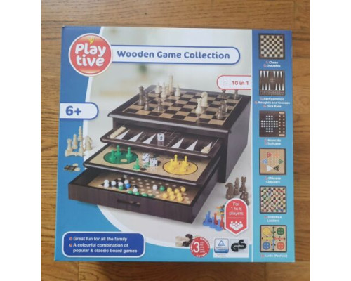 Колекція дерев'яних ігор Deluxe Games 10 у 1 Playtive