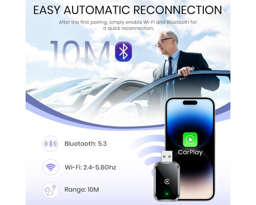 Бездротовий адаптер CarPlay AIZEO