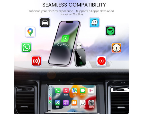 Бездротовий адаптер CarPlay AIZEO