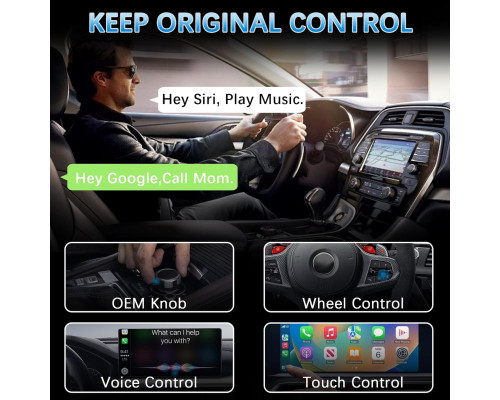 Бездротовий адаптер KORBROS для Carplay/Android Auto
