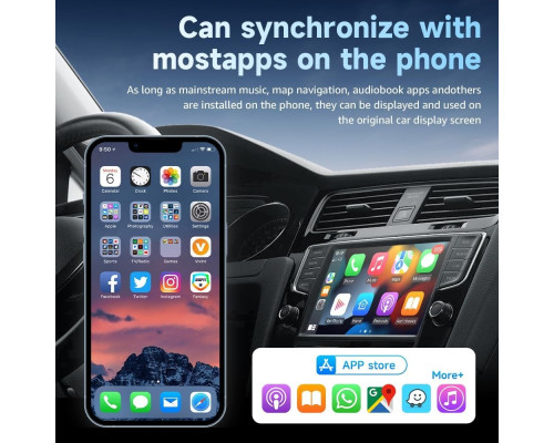 Міні-адаптер Muachspi для бездротового CarPlay та Android Auto