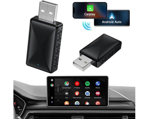 Міні-адаптер Muachspi для бездротового CarPlay та Android Auto