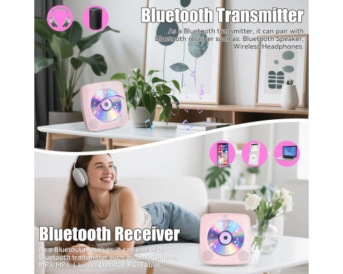 Портативний CD-програвач Gueray з Bluetooth