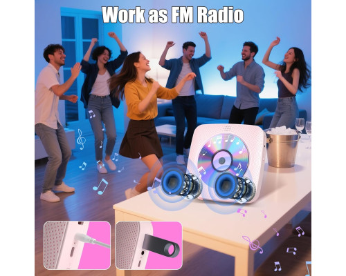 Портативний CD-програвач Gueray з Bluetooth